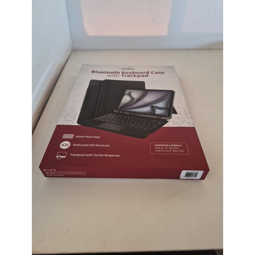CODi Bluetooth Keyboard Case w/ Trackpad iPad Air 13' & iPad Pro 12.9' Black